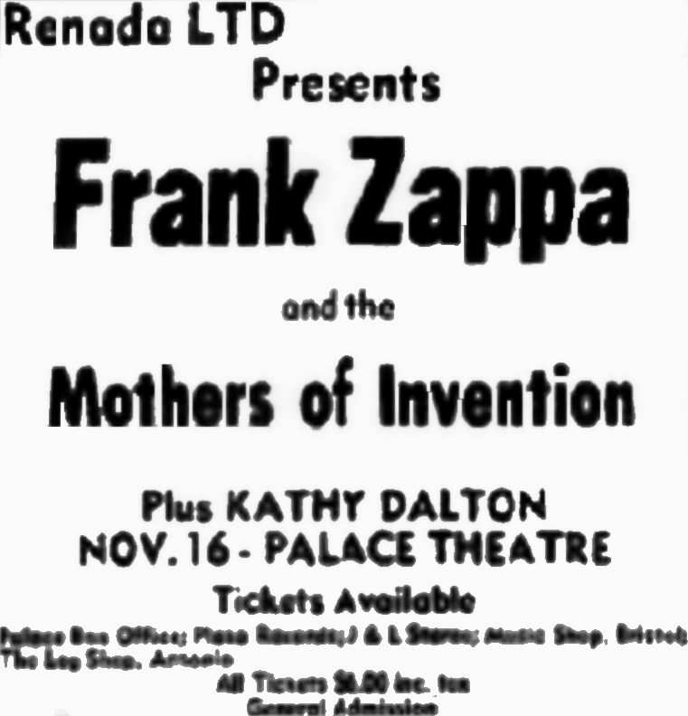 16/11/1973Palace Theater, Waterbury, CT